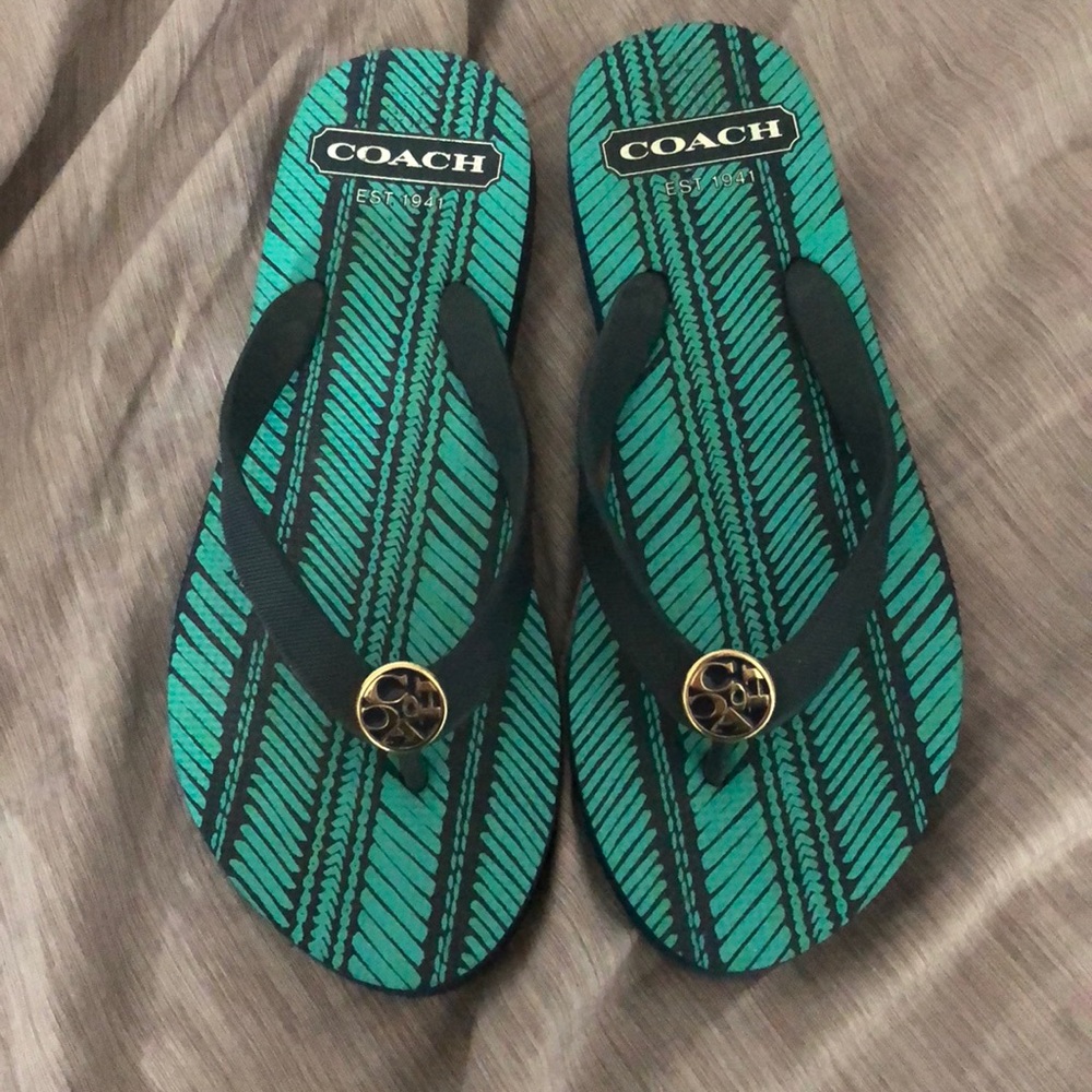 Coach flip flops